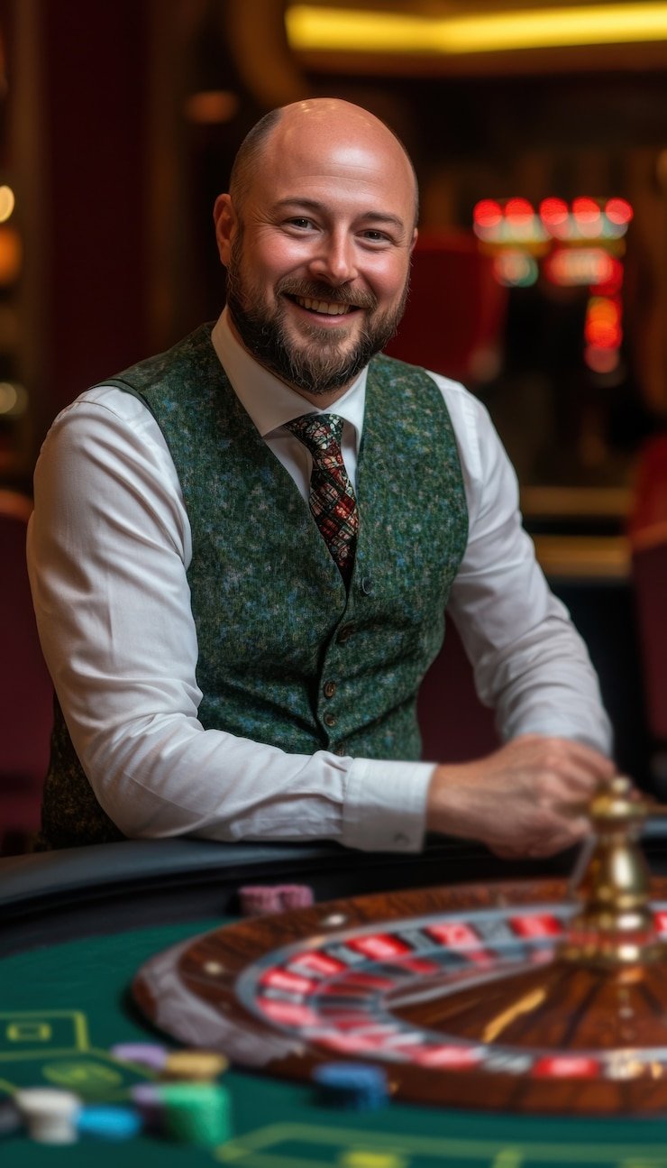 jasadomino live-dealer table interface on mobile screen, showing baccarat game